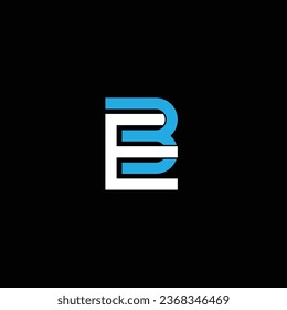 EB or BE abstract outstanding professional business awesome artistic branding company different colors illustration logo