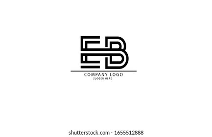 Eb Be Abstract Vector Logo Monogram Stock Vector (Royalty Free ...