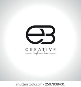 EB BE Alphabet Buchstaben Monogramm Logo Design. Anfangs-Vektorsymbol.
