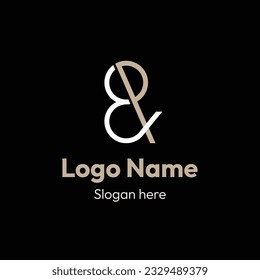 EB ,BE ,E ,B Abstract Letters Logo Monogram