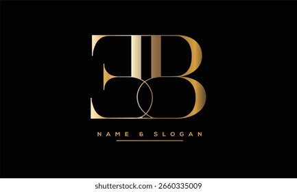 EB, BE, E, B Abstract Letters Logo Monogram