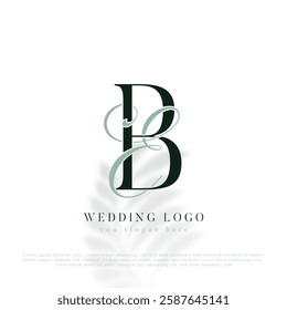 EB, BE Initial Wedding Logo Monogram