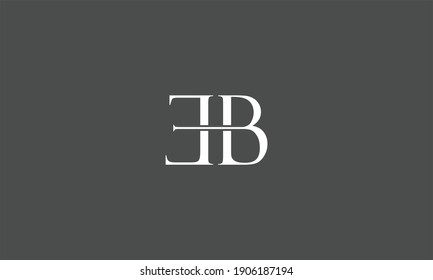 EB or BE letter composite concept for company and business logo. Luxury logo design