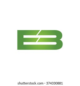 EB company linked letter logo green