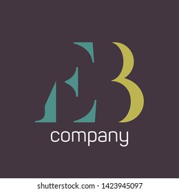 EB Company Logo. Monogram Logo. Letters E And B.