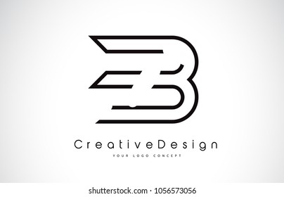 Eb E B Letter Logo Design Stock Vector (Royalty Free) 1056573056 ...