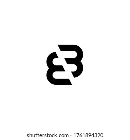 eb e b letter vector logo