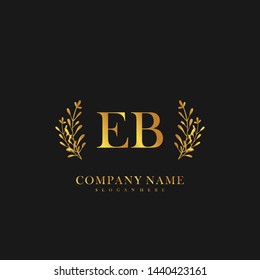 EB Initial beauty floral logo template