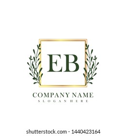EB Initial beauty floral logo template
