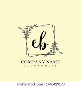EB Initial beauty floral logo template