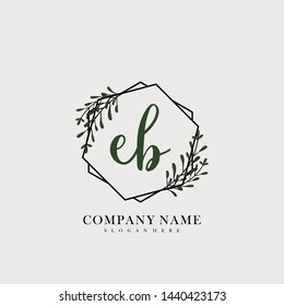 EB Initial beauty floral logo template