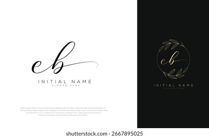  Letra inicial del EB y logotipo de la firma del monograma