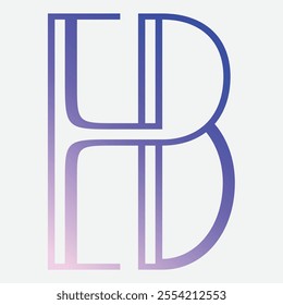 eb Initial Letter Logo Symbol