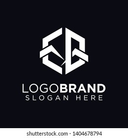 EB Initial Letter Mountain Logo vector