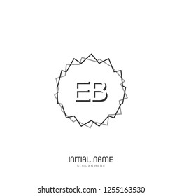 EB Initial logo template vector