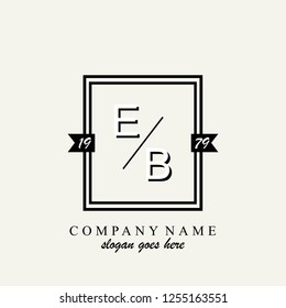 EB Initial logo template vector