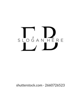 EB initial monogram logo with bussines style dsign