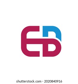 Plantilla de Icono de diseño de vectores de letras EB