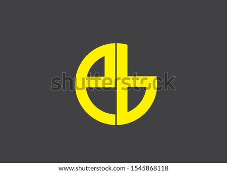 EB letter logo design image - vector