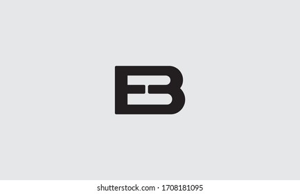 EB letter logo. Unique attractive creative modern initial BE EB or E B initial based letter icon logo