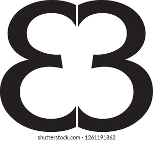 EB letter vector logo