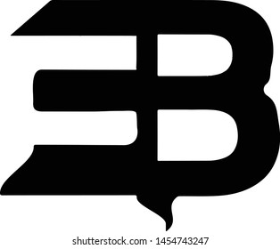 
EB Letters Linked With Hexagon Shape Logo,  Useful As Branding Symbol, App Icon