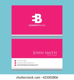 EB Logo | Business Card Template | 