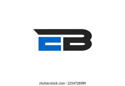Diseño del logotipo EB o logotipo de la letra EB