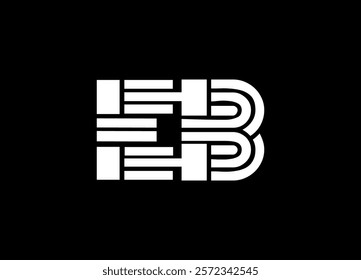 EB Logo Design Template Vector Graphic Branding Element.
