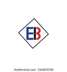 Eb-Logo, luxuriöses Design Premium Vektor