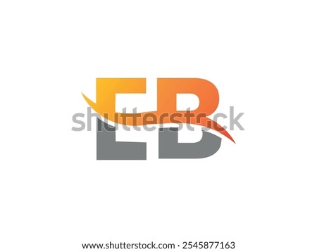 EB Modern Unique Letter Logo Design. Initial Vector Template.