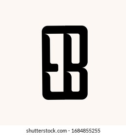 EB monogram logo.Typographic icon with letter e and letter b.Lettering icon.Geometric alphabet initials isolated on light background.Modern,corporate,web,tech style sign characters for company brand.