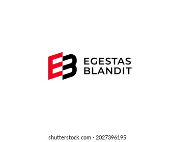 EB. Monogram of Two letters E and B. Vector logo template.