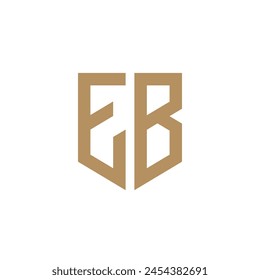 EB. Monogram of Two letters E and B. Luxury, simple, minimal and elegant EB logo design. Vector illustration template.