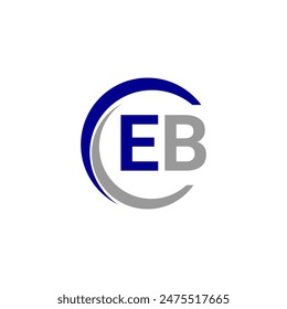 EB. Monogram of Two letters E and B. Luxury, simple, minimal and elegant EB logo design. Vector illustration template