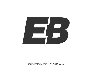 EB Techno Editable Font Logo For Corporate Branding. Bold, Futuristic Design With Unique Typographic Ideas. Minimal Custom Type And Dynamic Letter Variations For Promotion, Printing, And Book Titles