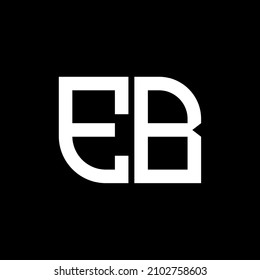 EB Unique abstract geometric vector logo design