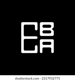 EBA letter logo creative design with vector graphic, EBA simple and modern logo. EBA luxurious alphabet design  