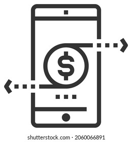ILUSTRACIÓN DE VECTOR DE ICONOS DE LÍNEA E-BANKING