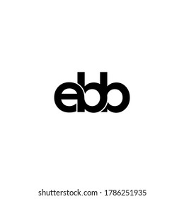 ebb letter original monogram logo design