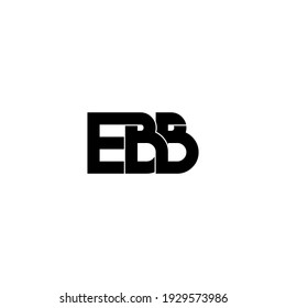 ebb letters, original monogram logo design