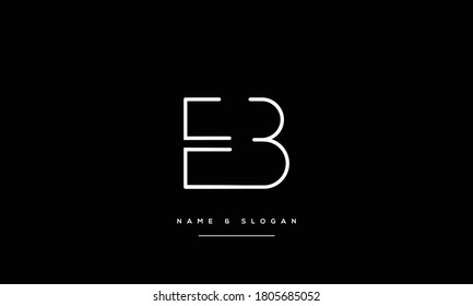EB,BE ,E ,B  Abstract Letters Logo Monogram