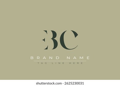 EBC abstract letter logo design. This logo is designed by three abstract letters.