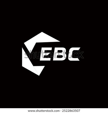 EBC creative minimalist letter logo. EBC unique vector initials alphabet letter logo design
