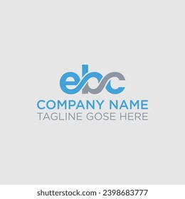 Design des EBC-Briefes Logo im 6-Stil. EBC Polygon, Kreis, Dreieck, Hexagon, flacher und einfacher Stil, Buchstaben Logo kreatives Design mit Vektorgrafik, EBC einfach und modern Logo. Luxusalphabet der EBC