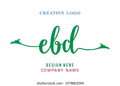 EBD lettering logo is simple, easy to understand and authoritative