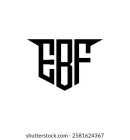 EBF letter logo design with white background in illustrator, vector logo modern alphabet font overlap style, calligraphy designs for logo, Poster, Invitation, etc.