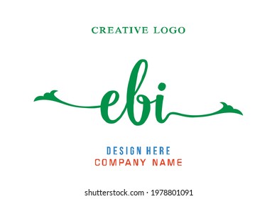 EBI lettering logo is simple, easy to understand and authoritative