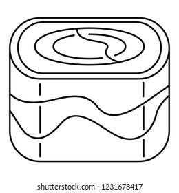 Ebi sushi icon. Outline ebi sushi vector icon for web design isolated on white background
