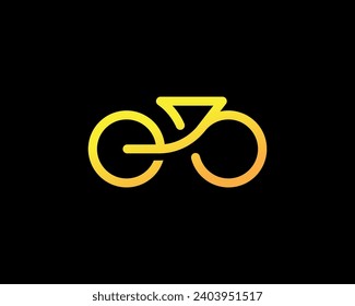 E-bike logo icon. Modern electric bike logo design